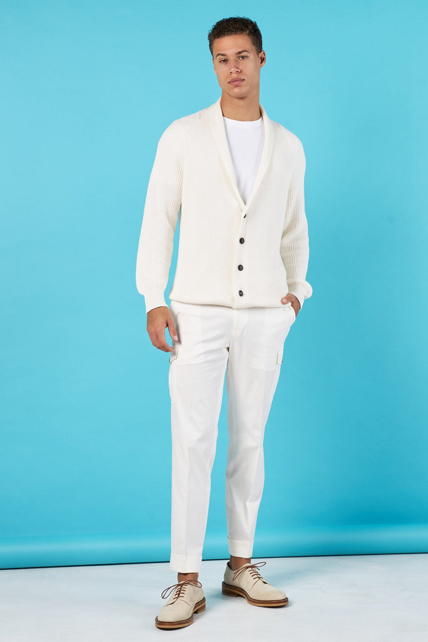 Sweater Cardigan Blanco - H&F - SUETER - Cárdigan Blanco - HFSWSS2501CH - CH -