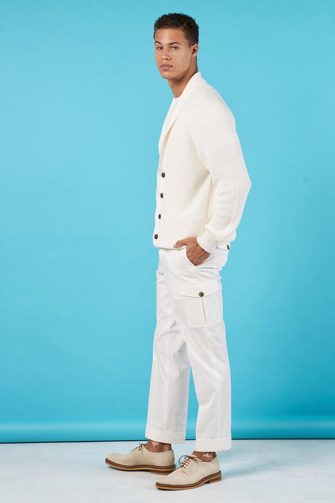 Sweater Cardigan Blanco - H&F - SUETER - Sweater Cardigan Blanco - HFSWSS2501CH - CH -
