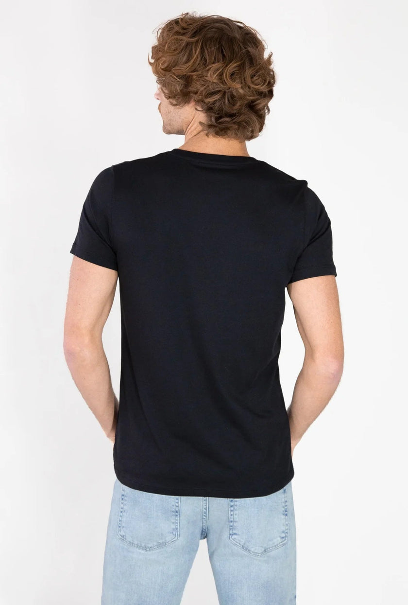 T-SHIRT NEGRA MANGA CORTA CUELLO REDONDO - H&F - T - SHIRT - T - SHIRT NEGRA MANGA CORTA CUELLO REDONDO