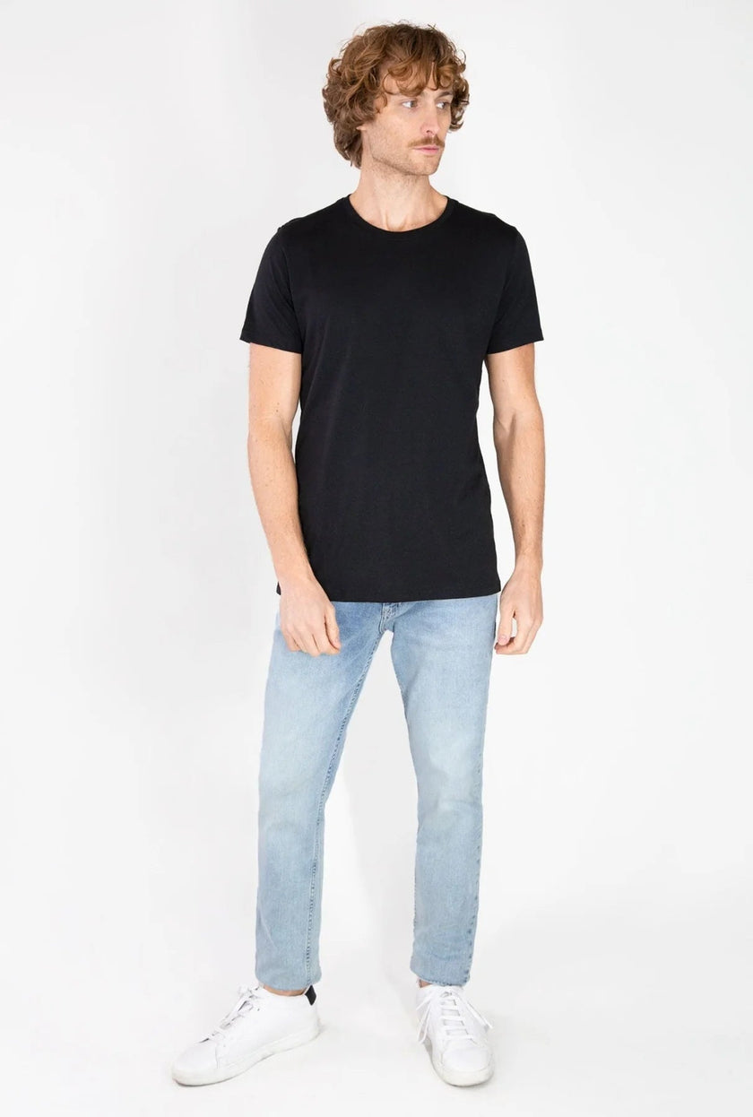 T-SHIRT NEGRA MANGA CORTA CUELLO REDONDO - H&F - T - SHIRT - T - SHIRT NEGRA MANGA CORTA CUELLO REDONDO