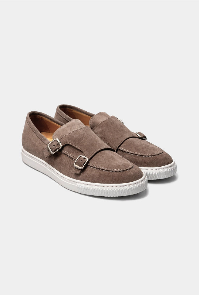 Tenis Taupé Straps Gamuza - H&F - ZAPATOS - Tenis Taupé Straps Gamuza - HFZPSS2604400 - 40 -