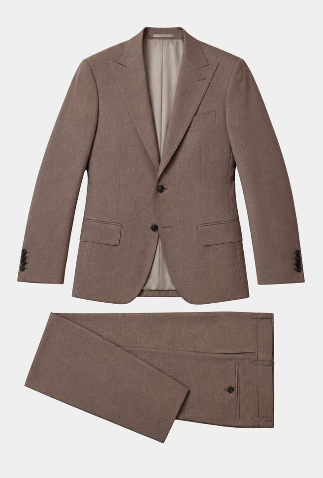TRAJE CAFÉ FILL A FILL - H&F - TRAJE - TRAJE CAFÉ FILL A FILL - HFTTAW2449144 - 44 -