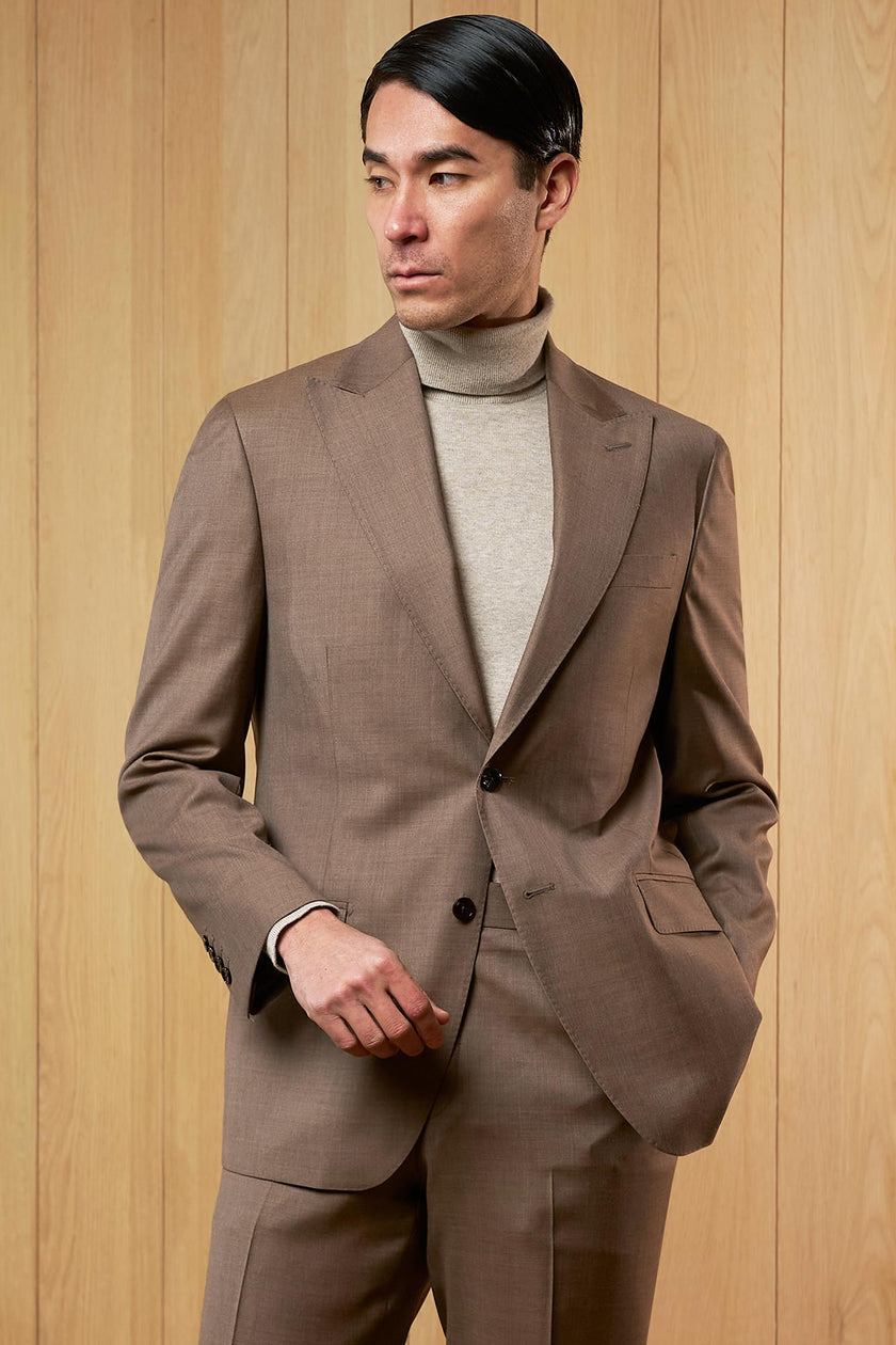 TRAJE CAFÉ FILL A FILL - H&F - TRAJE - TRAJE CAFÉ FILL A FILL - HFTTAW2449144 - 44 -