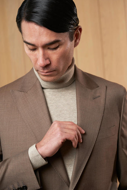 TRAJE CAFÉ FILL A FILL - H&F - TRAJE - TRAJE CAFÉ FILL A FILL - HFTTAW2449144 - 44 -