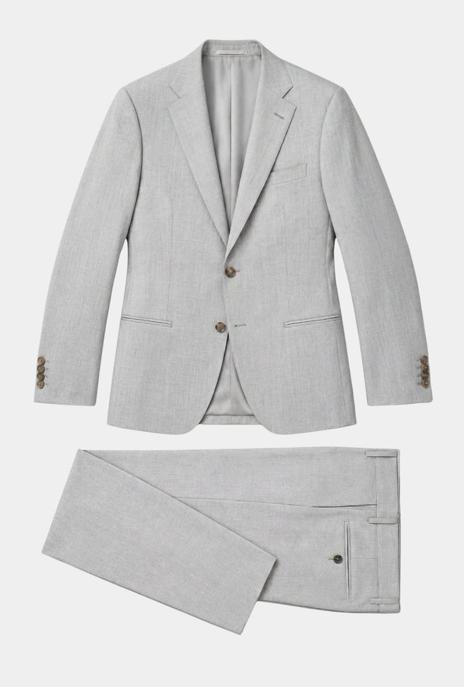 TRAJE GRIS CLARO JASPEADO - H&F - TRAJE - TRAJE GRIS CLARO JASPEADO - HFTTAW2442544 - 44 -