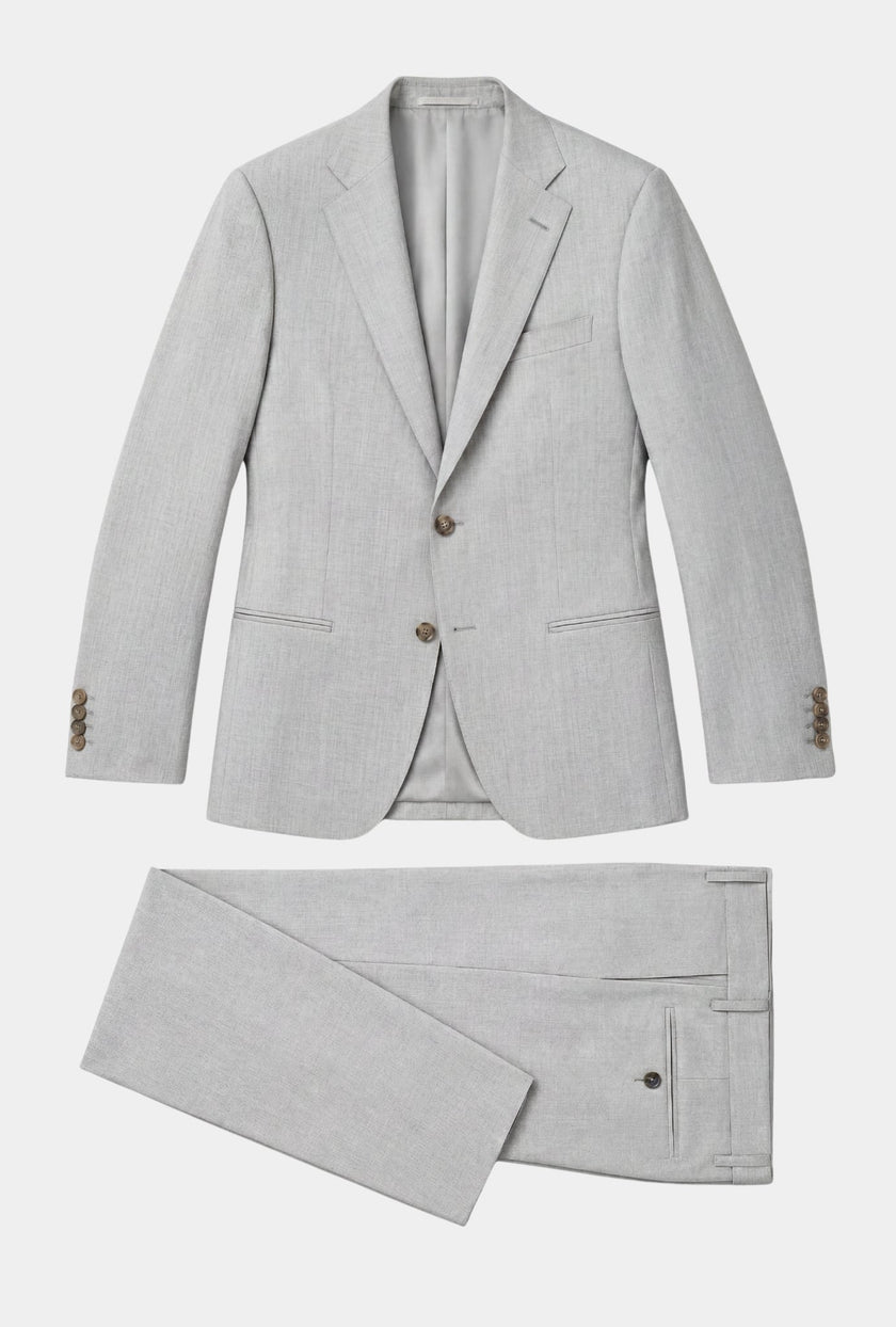 TRAJE GRIS CLARO JASPEADO - H&F - TRAJE - TRAJE GRIS CLARO JASPEADO - HFTTAW2442544 - 44 -