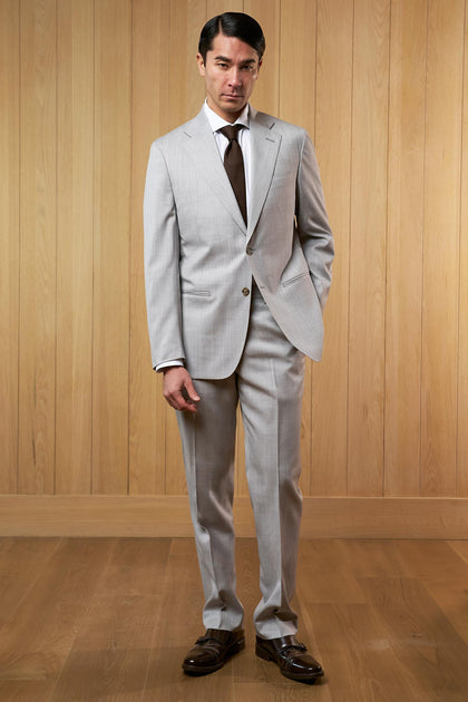 TRAJE GRIS CLARO JASPEADO - H&F - TRAJE - TRAJE GRIS CLARO JASPEADO - HFTTAW2442544 - 44 -