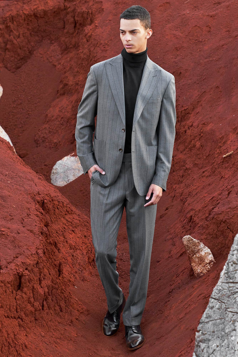 Camisa Negra Zapatos Para Terno Plomo Blazer, Pantalón Y Camisa