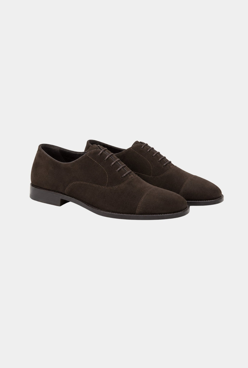 ZAPATO CAFE PIEL GAMUZA - H&F - ZAPATOS - ZAPATO CAFE PIEL GAMUZA - HFZPSS2203400 - 40 -