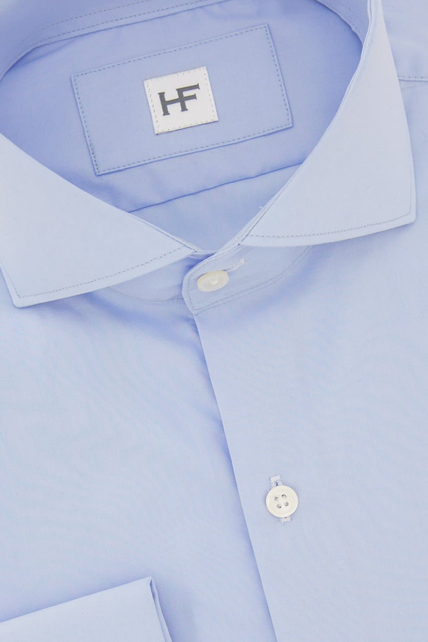 CAMISA AZUL LISA MANCUERNILLA - H&F - COLECCION - CAMISA AZUL LISA MANCUERNILLA - HFCTSS2203145 - 14.5 -