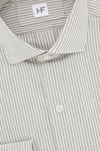 CAMISA BLANCA RAYAS GRISES - H&F - COLECCION - CAMISA BLANCA RAYAS GRISES - HFCTSS2211145 - 14.5 -