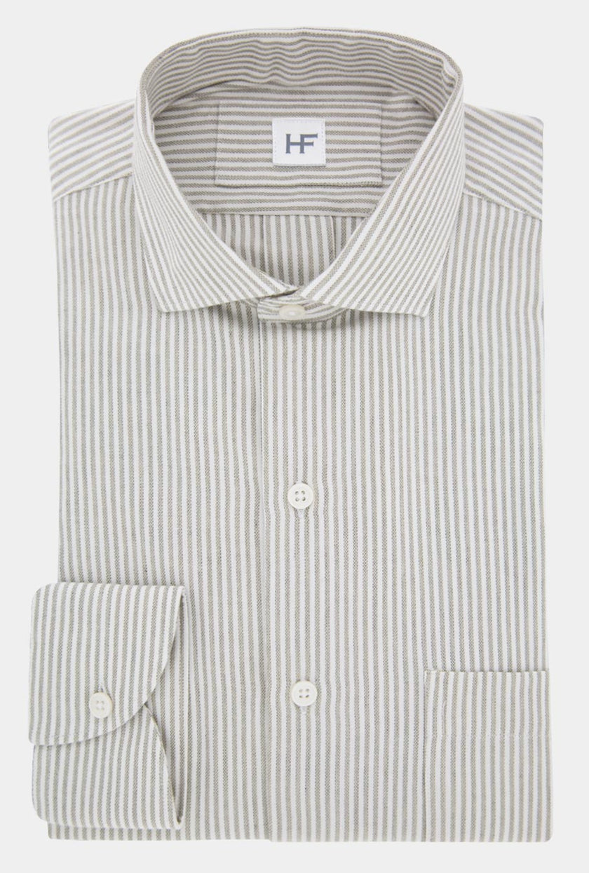 CAMISA BLANCA RAYAS GRISES - H&F - COLECCION - CAMISA BLANCA RAYAS GRISES - HFCTSS2211145 - 14.5 -