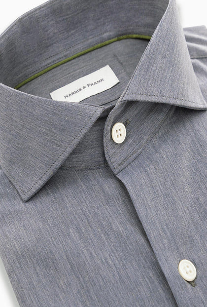 CAMISA GRIS MEDIO JASPEADA - H&F - COLECCION - CAMISA GRIS MEDIO JASPEADA - HFCTSS2305145 - 14.5 -