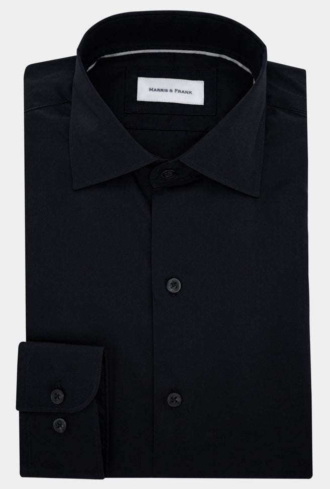 CAMISA NEGRA LISA 2313 - H&F - COLECCION - CAMISA NEGRA LISA 2313 - HFCTSS2313145 - 14.5 -