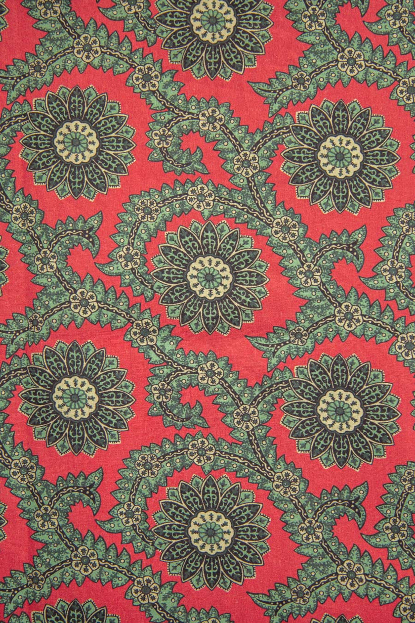 CAMISA ROJA CON ESTAMPADO PAISLEY MANDALA - H&F - LIBERTY - CAMISA ROJA CON ESTAMPADO PAISLEY MANDALA - HFCTSS2106CH - CH -
