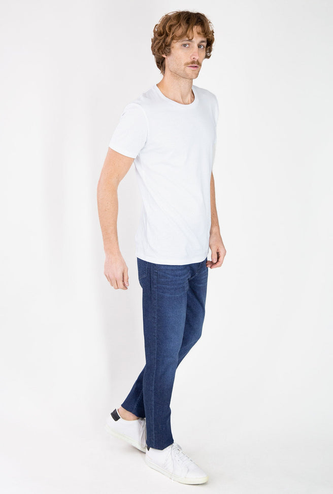 JEANS SLIM FIT AZUL MEDIO - H&F - JEANS - JEANS SLIM FIT AZUL MEDIO - HFJNSF022830 - 28 - 30 -