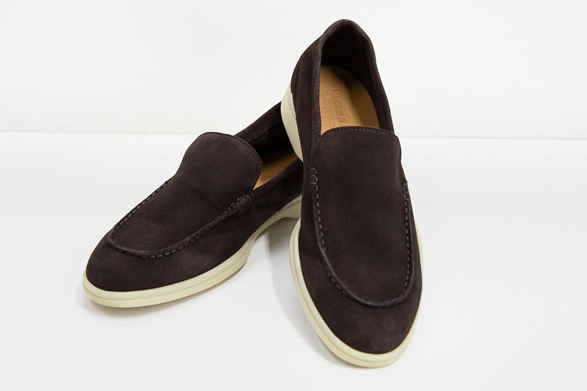 Mocasines de Gamuza Cafe - H&F - ZAPATOS - Mocasines de Gamuza Cafe - HFZPAW2204400 - 40 -