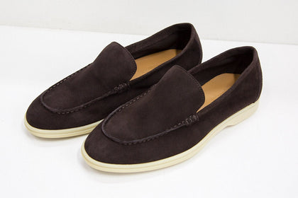 Mocasines de Gamuza Cafe - H&F - ZAPATOS - Mocasines de Gamuza Cafe - HFZPAW2204400 - 40 -