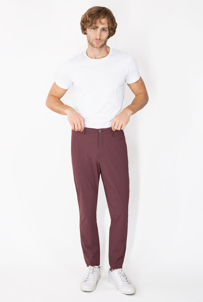 PANTALÓN VINO PERFORMANCE - H&F - PANTALON - PANTALÓN VINO PERFORMANCE - HFPTSS223138 - 38 -