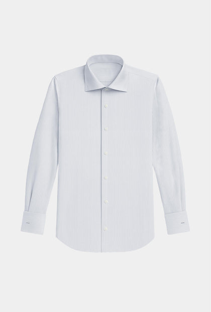 Camisa de Mancuernilla Azul - Mil Rayas - H&F - COLECCION