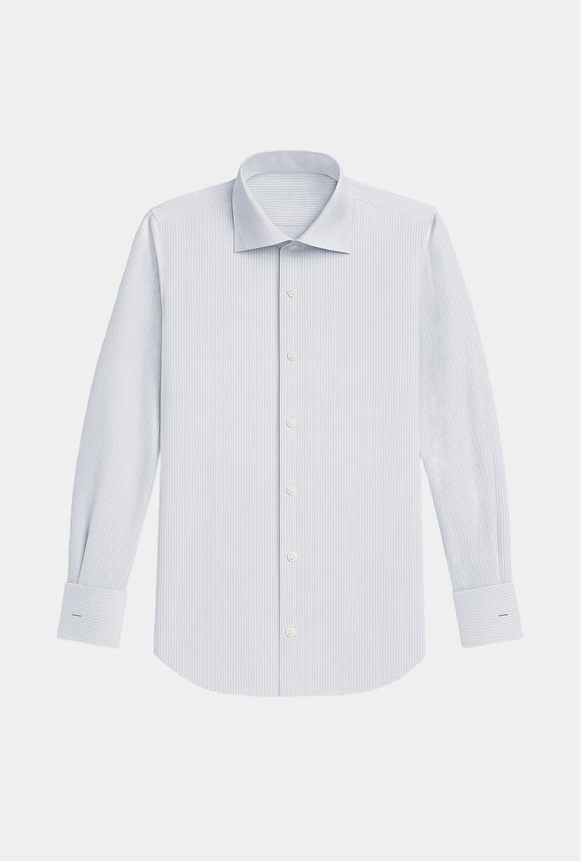 Camisa de Mancuernilla Azul - Mil Rayas - H&F - COLECCION