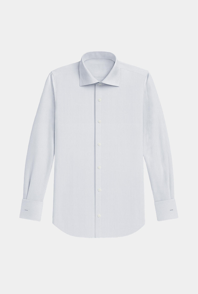 Camisa de Mancuernilla Azul - Mil Rayas - H&F - COLECCION