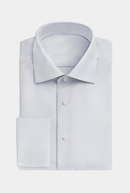 Camisa de Mancuernilla Azul - Mil Rayas - H&F - COLECCION