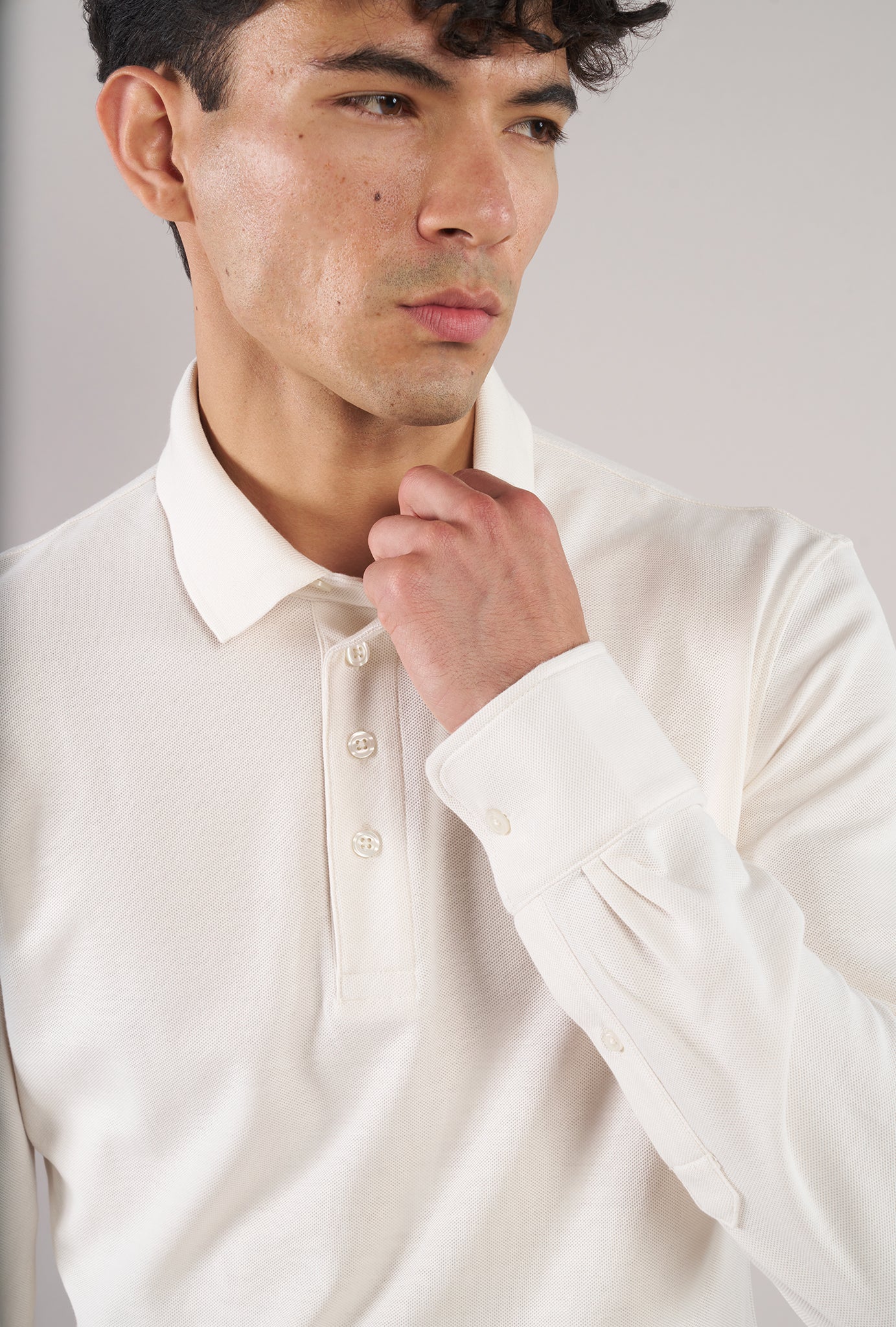Off-White Pique Polo Shirt