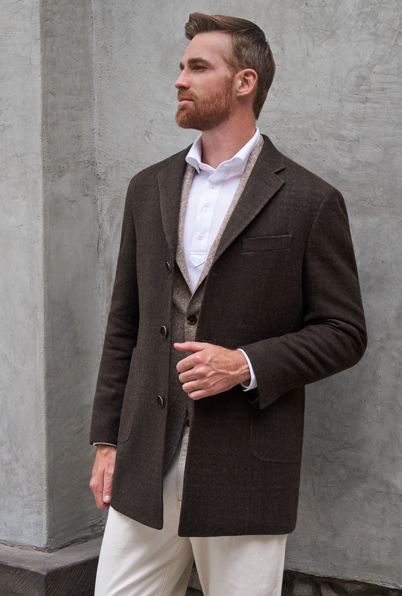 ABRIGO VENTANA CAFÉ - H&F - ABRIGO - ABRIGO VENTANA CAFÉ - HFABTAW230146 - 46 - 