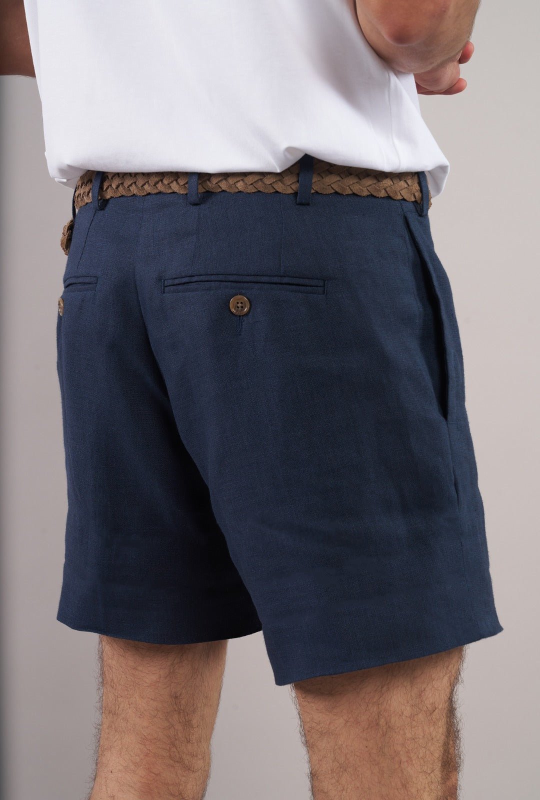 Bermuda Lino Navy - H&F - BERMUDA - Bermuda Lino Navy - HFBTSS2669640 - 40 - 