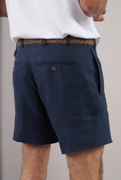 Bermuda Lino Navy - H&F - BERMUDA - Bermuda Lino Navy - HFBTSS2669640 - 40 - 