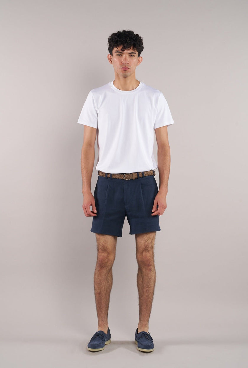 Bermuda Lino Navy - H&F - BERMUDA - Bermuda Lino Navy - HFBTSS2669640 - 40 - 