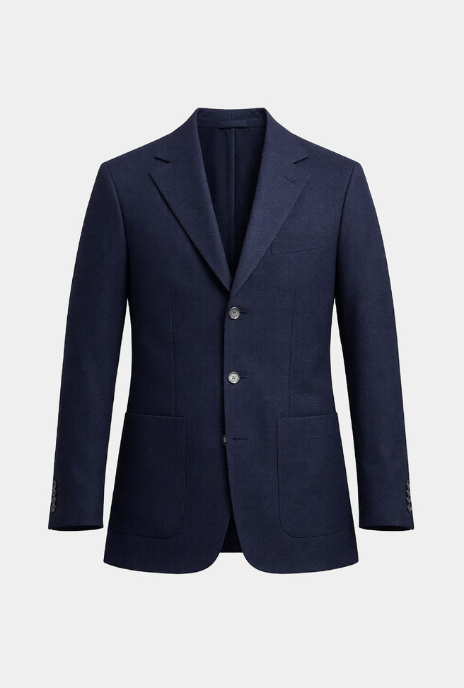 BLAZER AZUL MARINO STRETCH - H&F - SACO - BLAZER AZUL MARINO STRETCH - HFSTSS2557246 - 46 - 