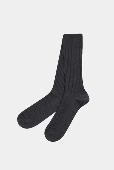 CALCETIN FORMAL GRIS OXFORD - H&F - CALCETINES - CALCETIN FORMAL GRIS OXFORD - HFSOCK0104 - 