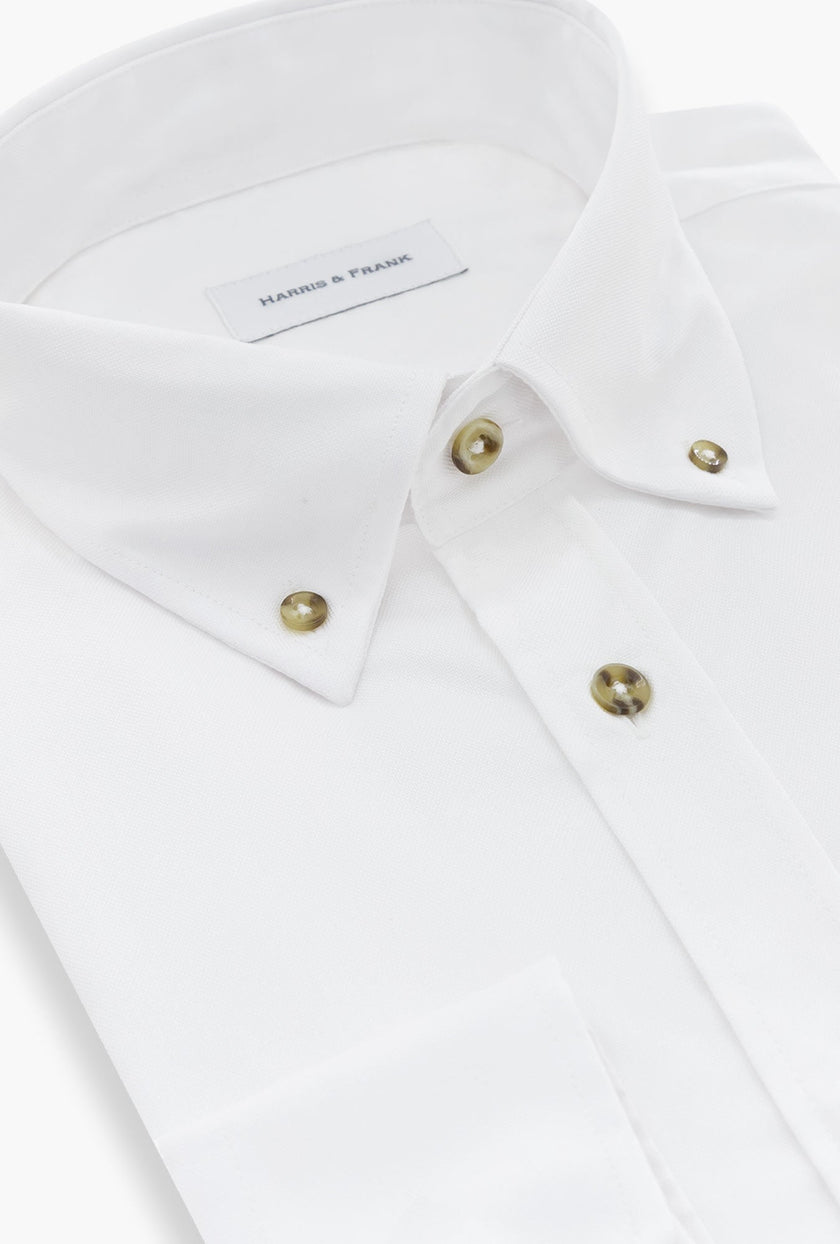 CAMISA BLANCA PIQUE BOTON DOWN - H&F - COLECCION - CAMISA BLANCA PIQUE BOTON DOWN - HFCTAW2413145 - 14.5 - 
