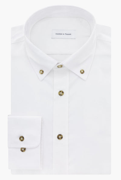 CAMISA BLANCA PIQUE BOTON DOWN - H&F - COLECCION - CAMISA BLANCA PIQUE BOTON DOWN - HFCTAW2413145 - 14.5 - 