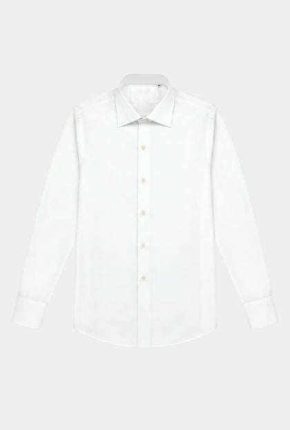 Camisa Blanca Stretch Puño Botón Redondo - H&F - CAMISA BASICA - Camisa Blanca Stretch Puño Botón Redondo - HFCT0107145 - 14.5 - 