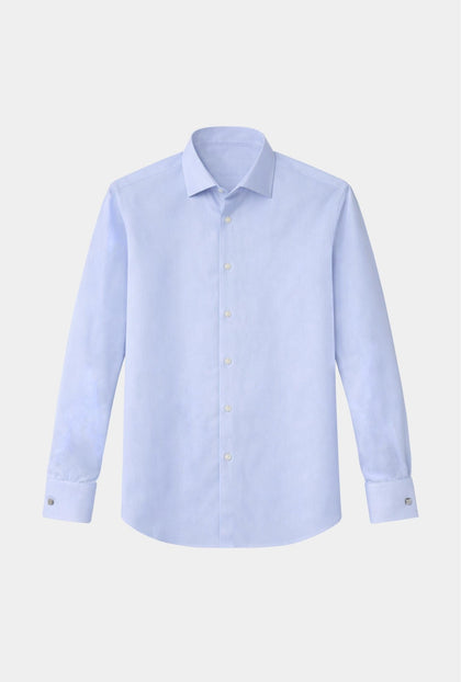 Camisa de mancuernilla azul claro - H&F - COLECCION - Camisa de mancuernilla azul claro - HFCTSS2527145 - 14.5 - 