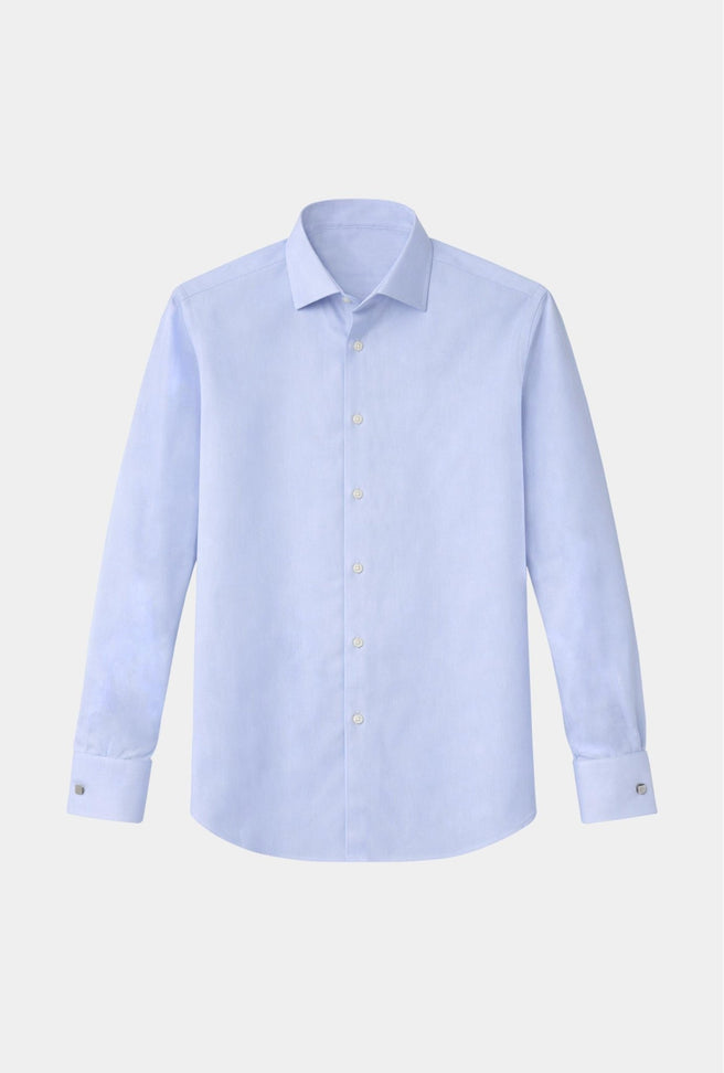 Camisa de mancuernilla azul claro - H&F - COLECCION - Camisa de mancuernilla azul claro - HFCTSS2527145 - 14.5 - 