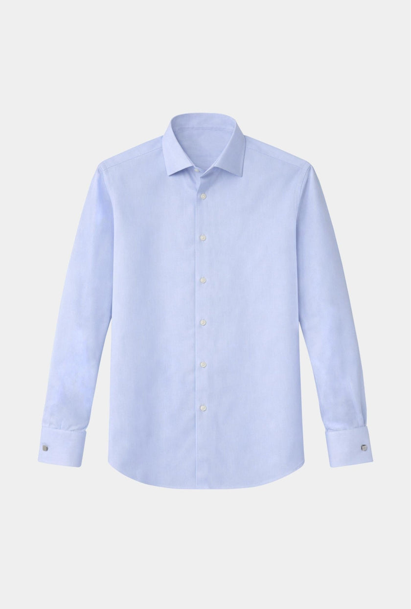 Camisa de mancuernilla azul claro - H&F - COLECCION - Camisa de mancuernilla azul claro - HFCTSS2527145 - 14.5 - 