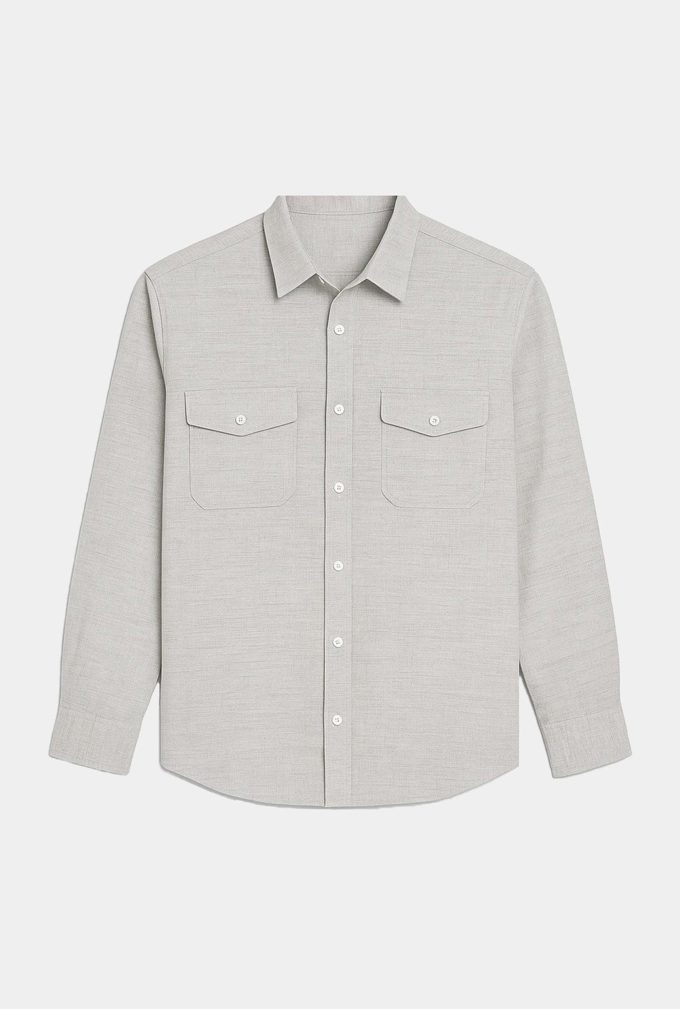 Camisa Gris Claro - Espiga - H&F - COLECCION - Camisa Gris Claro - Espiga - HFCTAW2502145 - 14.5 - 