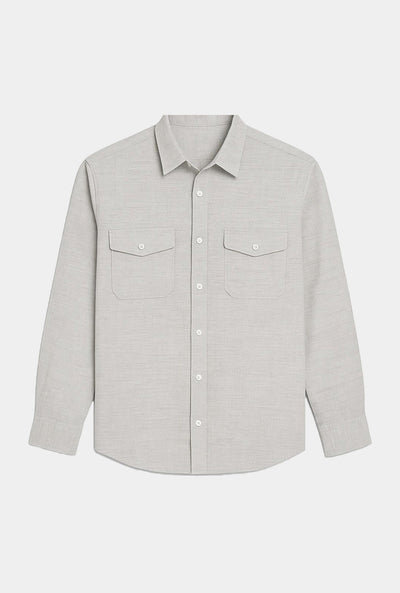 Camisa Gris Claro - Espiga - H&F - COLECCION - Camisa Gris Claro - Espiga - HFCTAW2502145 - 14.5 - 