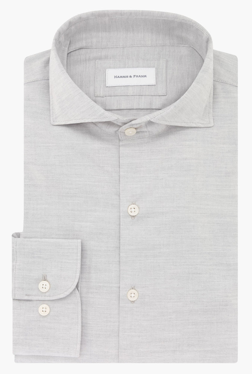 CAMISA GRIS JASPEADA - H&F - COLECCION - CAMISA GRIS JASPEADA - HFCTAW24475145 - 14.5 - 