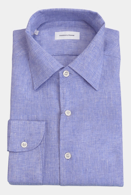CAMISA LINO AZUL CLARO - H&F - COLECCION - CAMISA LINO AZUL CLARO - HFCTSS2513CH - CH - 