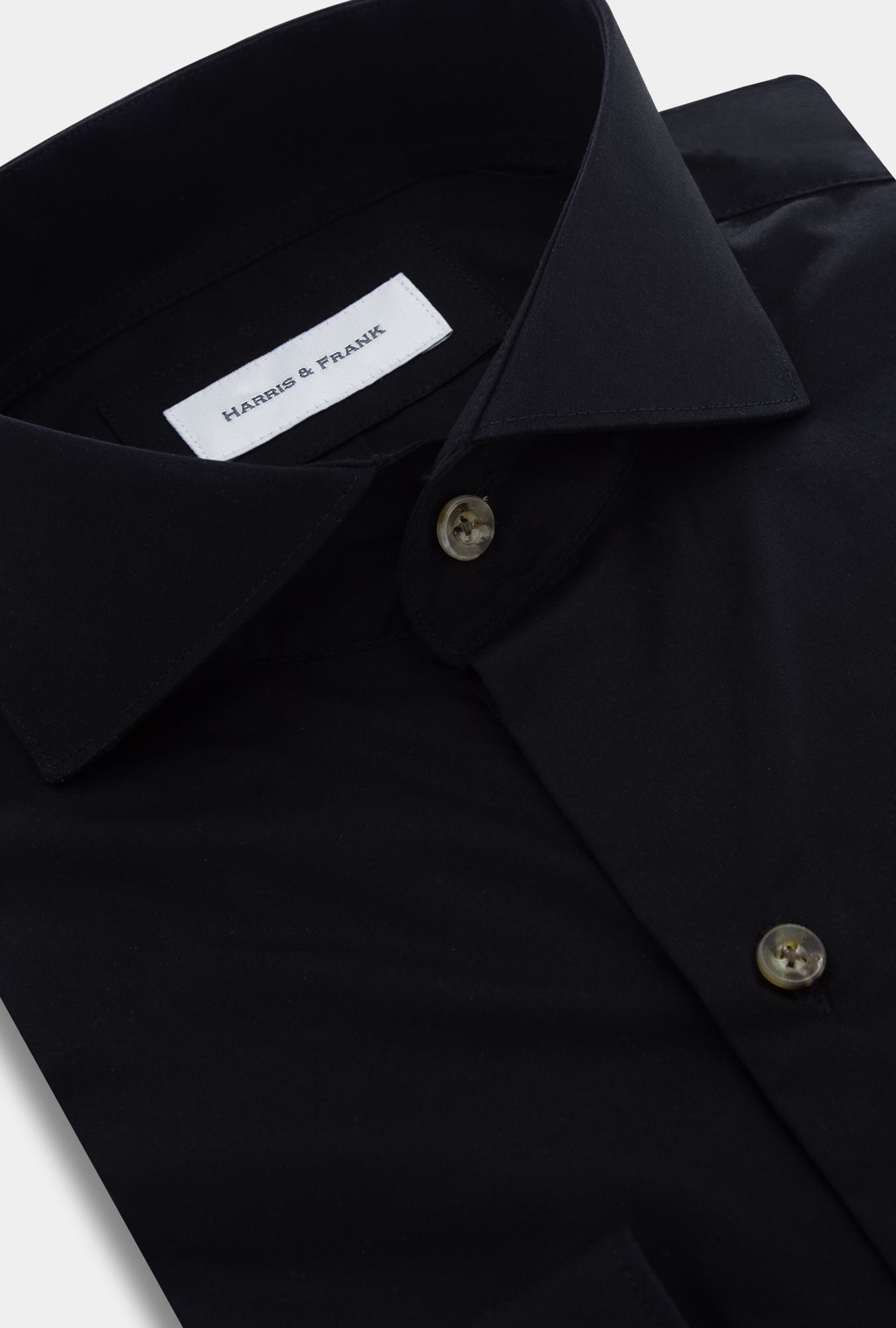 CAMISA NEGRA LISA AW2330 - H&F - COLECCION - CAMISA NEGRA LISA AW2330 - HFCTAW2330145 - 14.5 - 