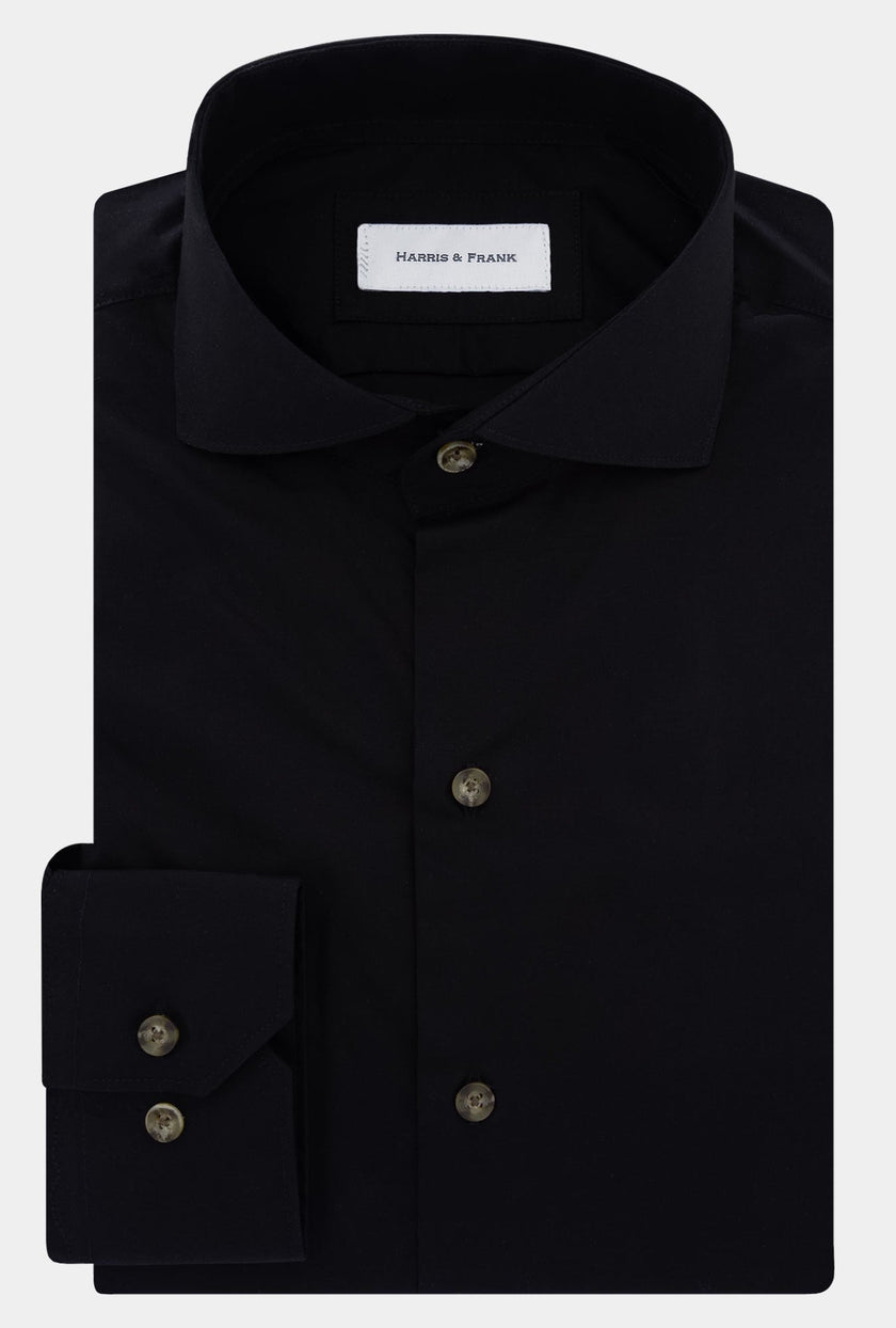 CAMISA NEGRA LISA AW2330 - H&F - COLECCION - CAMISA NEGRA LISA AW2330 - HFCTAW2330145 - 14.5 - 