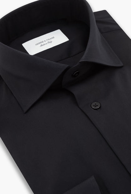 CAMISA NEGRA STRETCH - H&F - CAMISA BASICA - CAMISA NEGRA STRETCH - HFCT0301145 - 14.5 - 