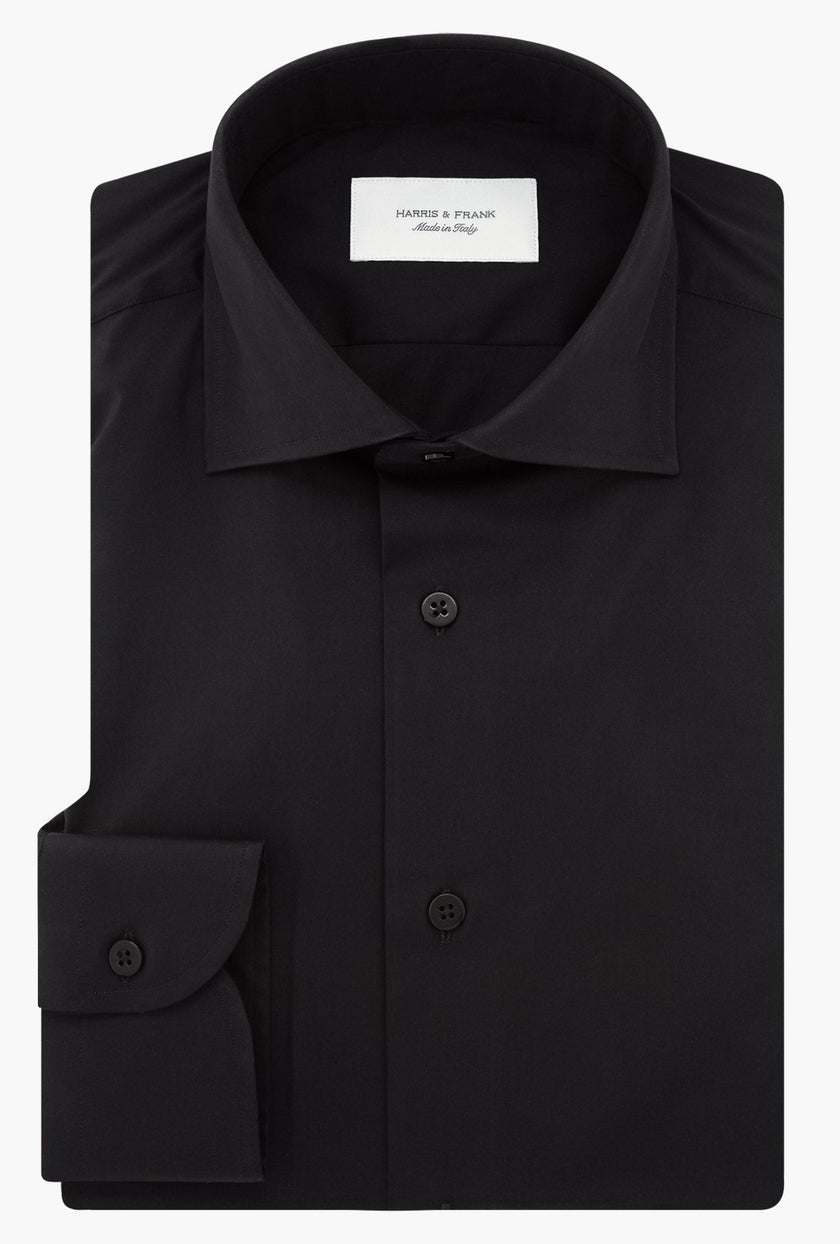 CAMISA NEGRA STRETCH - H&F - CAMISA BASICA - CAMISA NEGRA STRETCH - HFCT0301145 - 14.5 - 