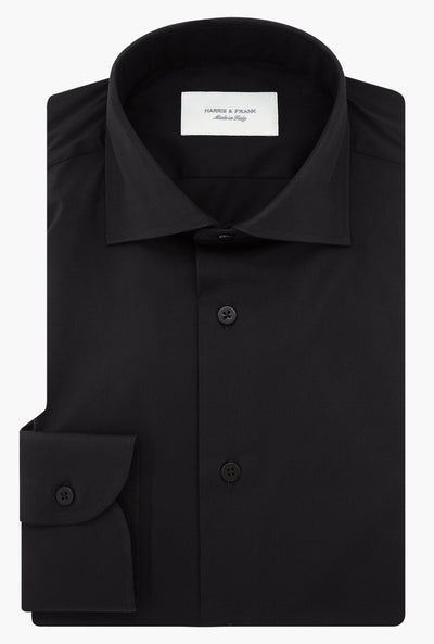 CAMISA NEGRA STRETCH - H&F - CAMISA BASICA - CAMISA NEGRA STRETCH - HFCT0301145 - 14.5 - 