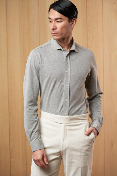 CAMISA PIQUÉ GRIS - H&F - COLECCION - CAMISA PIQUÉ GRIS - HFCTAW2402XCH - XCH - 